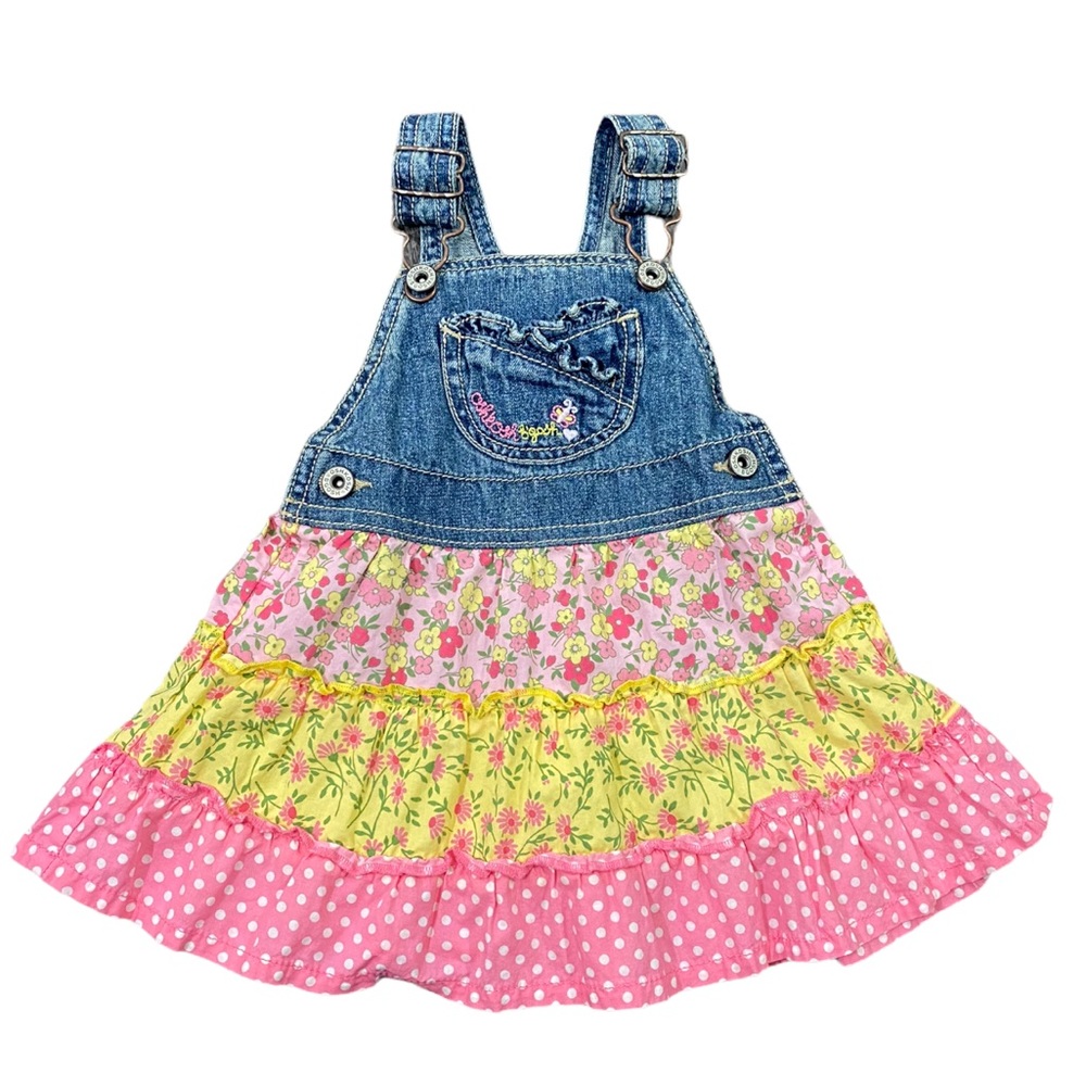 OSHKOSH B’GOSH Jean Floral Ruffle Dress
